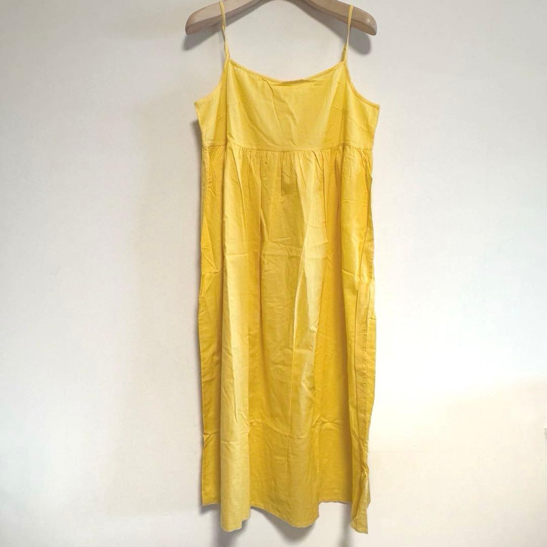 sara mallikaサラマリカ ノースリーブティアードワンピース イエロー