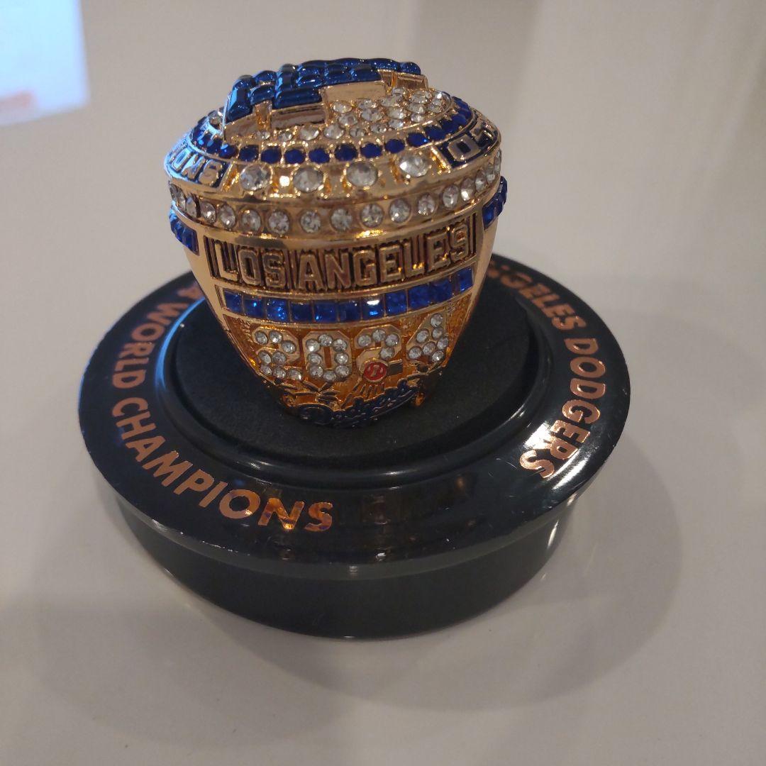 (新品未使用)8/6ドジャース戦、大谷翔平ワールドチャンピオンレプリカリング