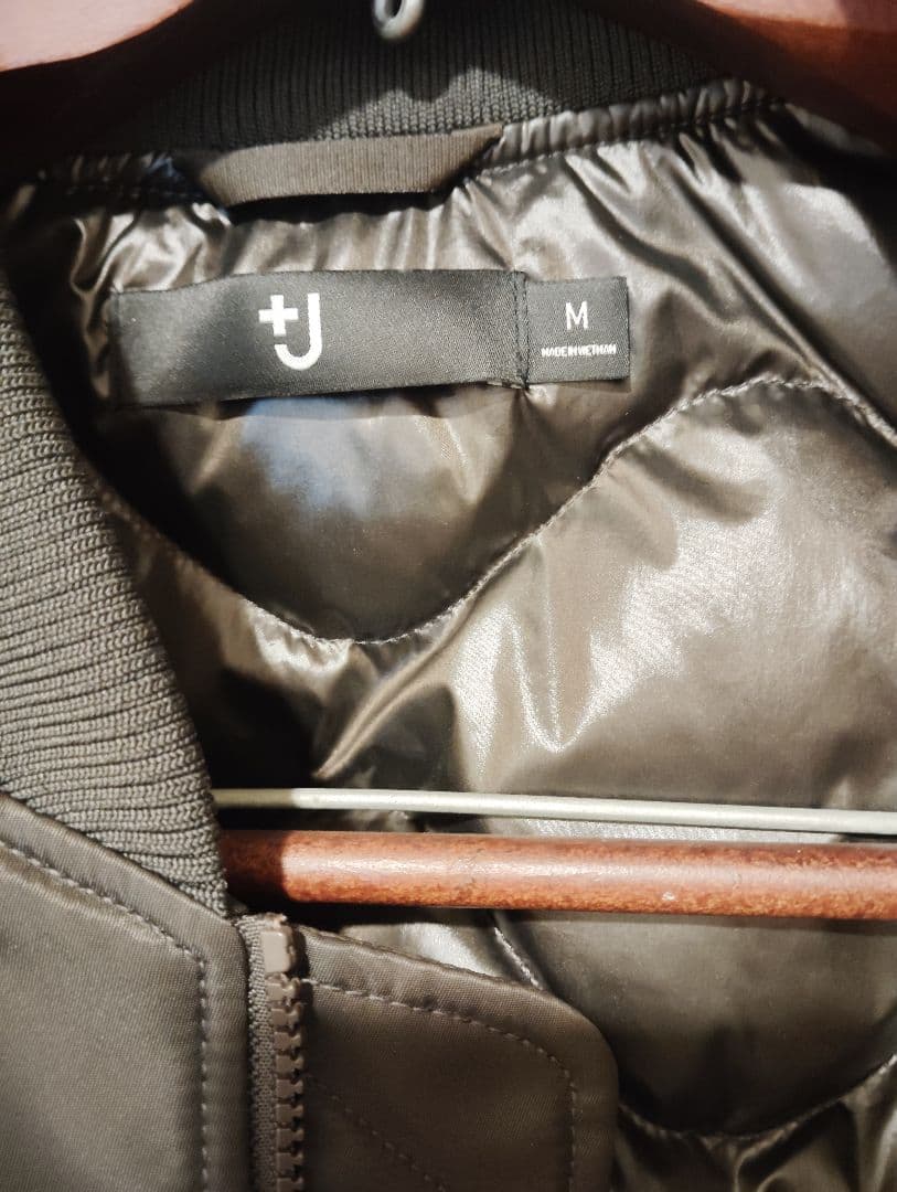 +J ハイブリッドダウンオーバーサイズ MA-1 GRAY　UNIQLOユニクロ