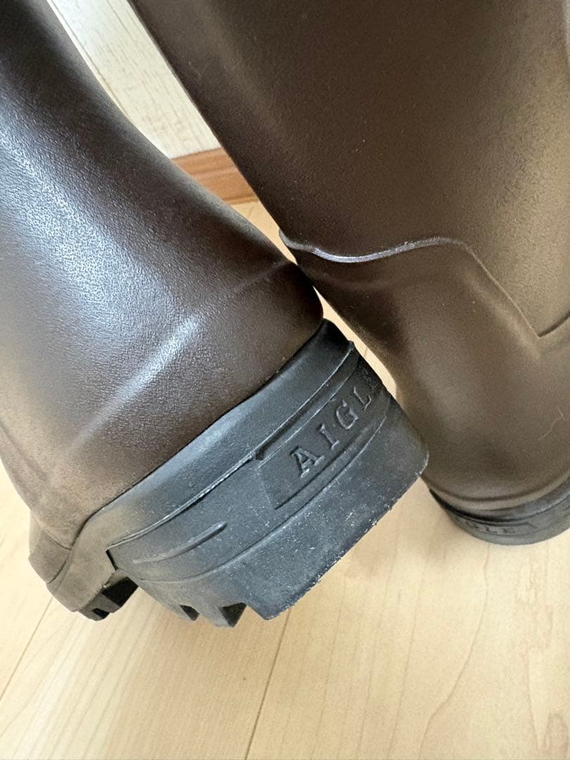 25.5～26cm★美品AIGLEレイン ブーツ41エーグルラバーブーツ 長靴