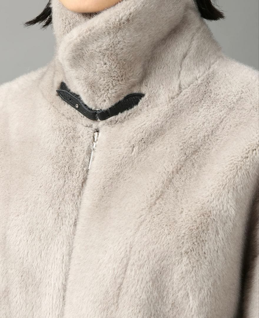 【新品タグ付き】モラビトプルミエ　フェイクファーコート　未使用　雑誌エクラ掲載