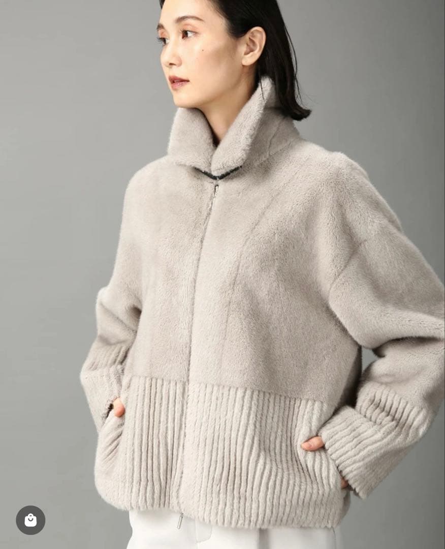 【新品タグ付き】モラビトプルミエ　フェイクファーコート　未使用　雑誌エクラ掲載