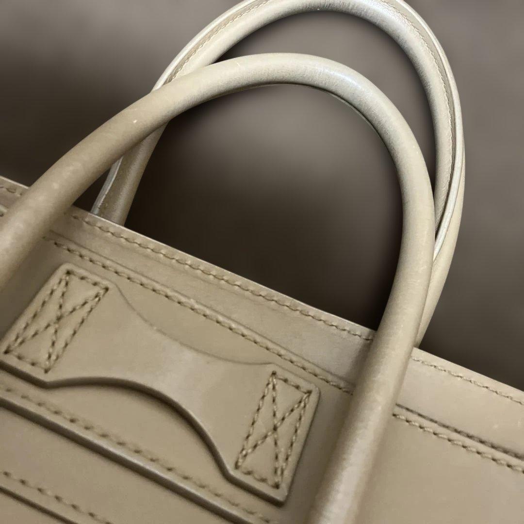 セリーヌ ラゲージ トートバッグ ベージュ