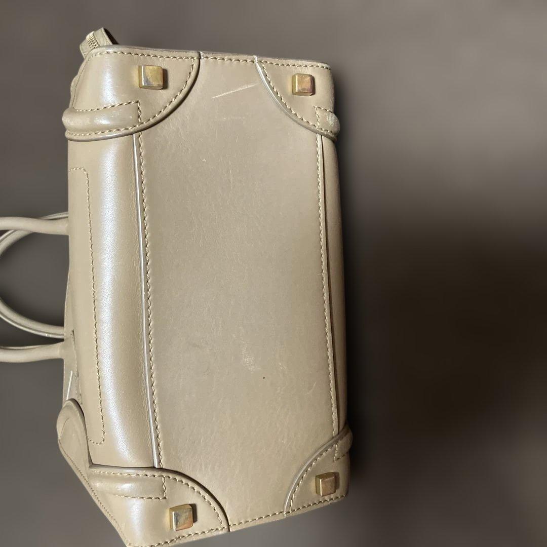 セリーヌ ラゲージ トートバッグ ベージュ