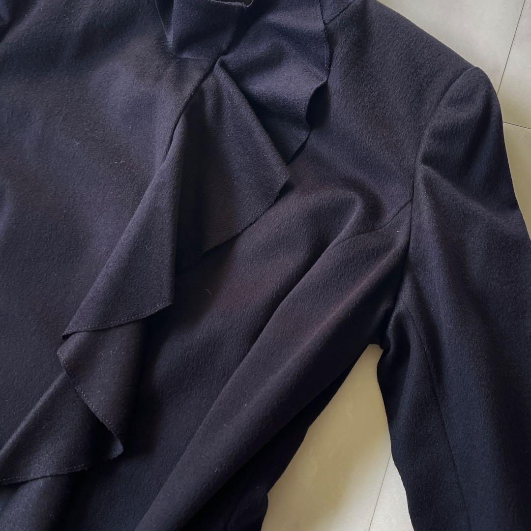 未使用級 マックスマーラ ウール ジャケット 大きいサイズ フリル ツヤ感最高✨