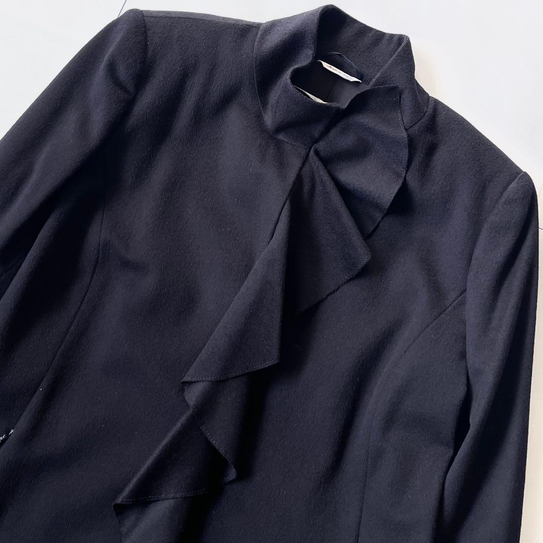 未使用級 マックスマーラ ウール ジャケット 大きいサイズ フリル ツヤ感最高✨