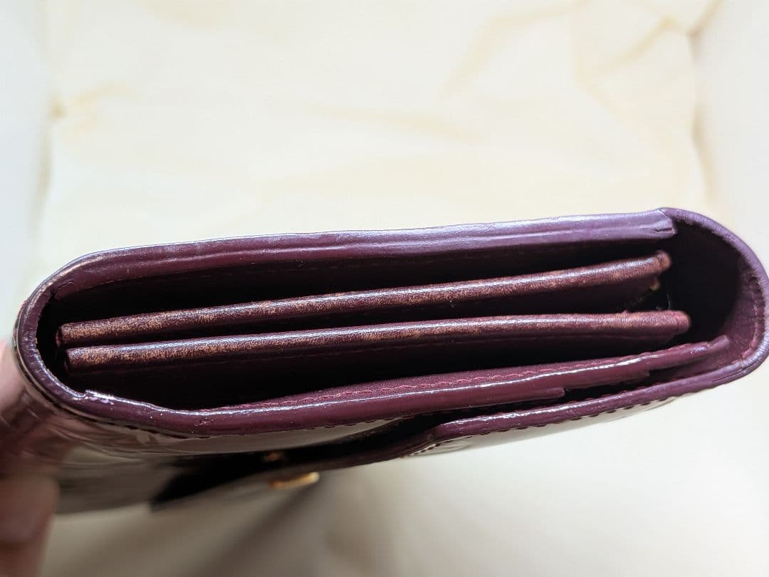 ルイヴィトン ヴェルニ 長財布 ボルドーLOUIS VUITTON モノグラム
