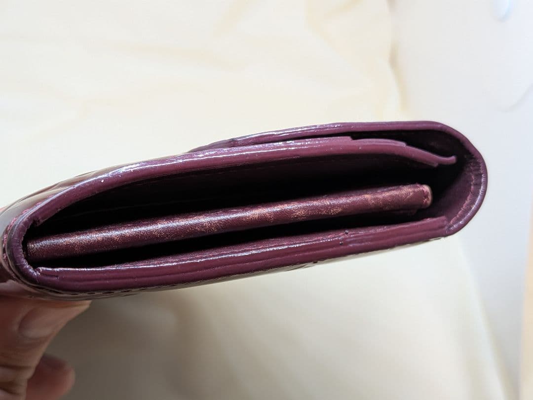 ルイヴィトン ヴェルニ 長財布 ボルドーLOUIS VUITTON モノグラム