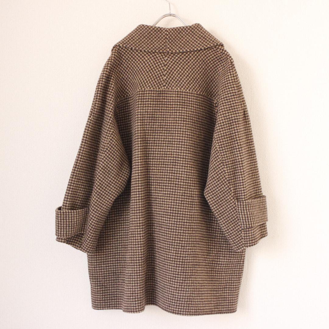 Mila Owen 川口春奈着用 接結ハーフ丈Aラインコート Fサイズ