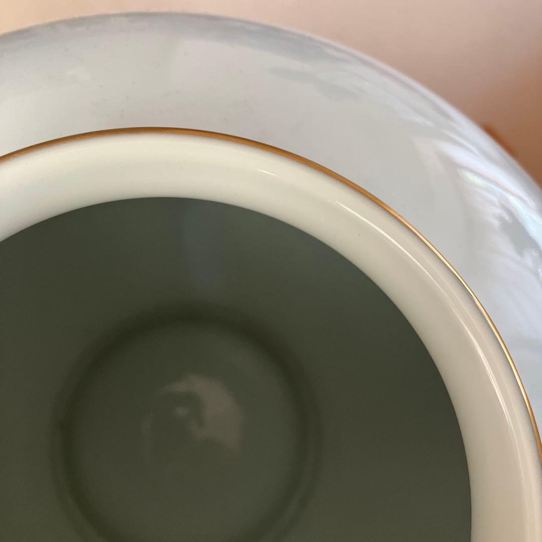 深川製磁　宮内庁御用達　官窯染付　花鳥絵　牡丹カワセミ　花瓶1個　高さ約25.5