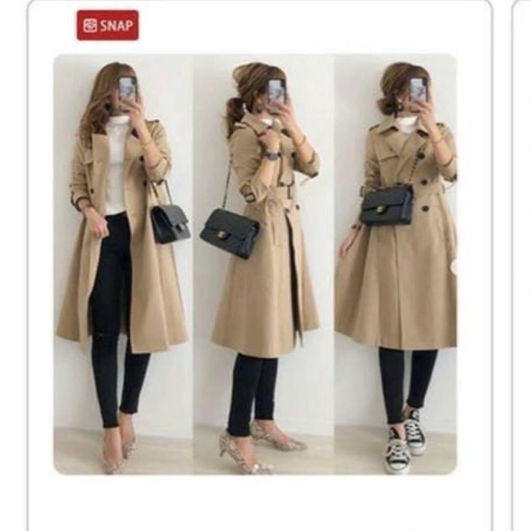 ✨未使用✨La Mode ラモード トレンチコート　ミモレ丈 フレア　Aライン