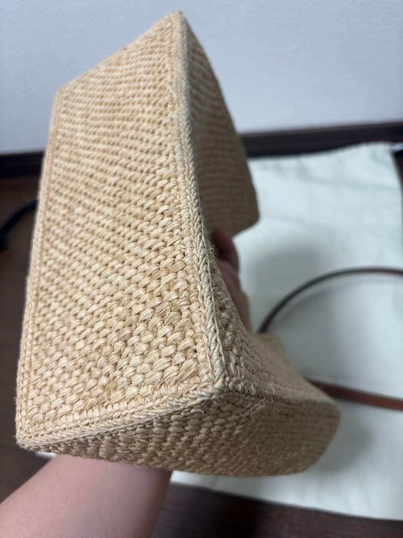 60%オフ‼️LOEWEロエベ　フォントトートスモール　ラフィア　カゴバッグ