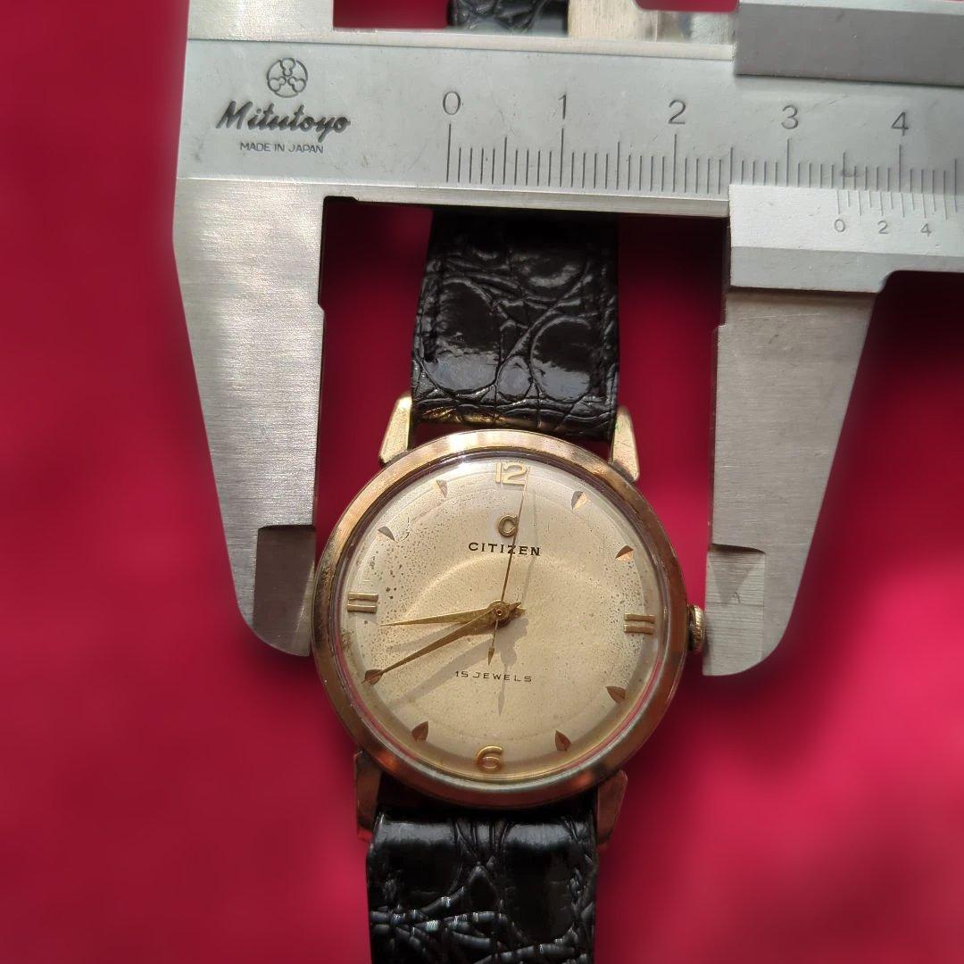 さ*)様 アンティーク　シチズン　手巻き　15石　稼働中！