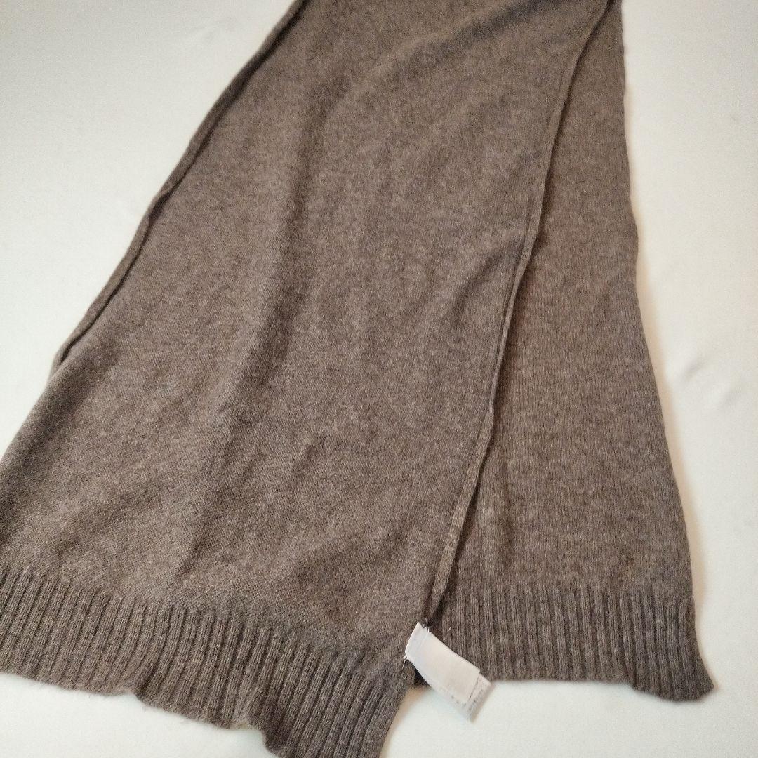 malo マーロ　カシミヤ100% ブラウンマフラー　ストール　スカーフ