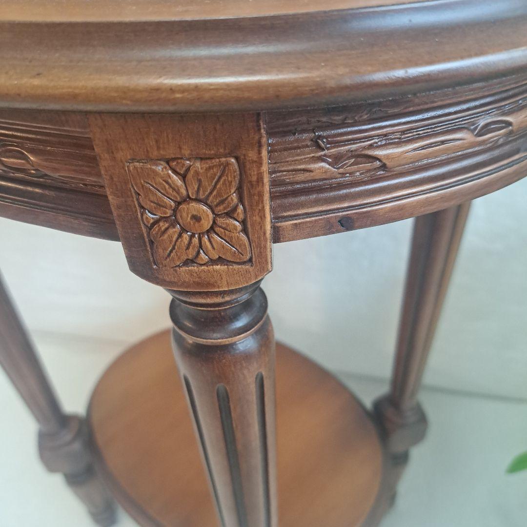 アンティーク　大理石　イタリア家具　サイドテーブル　コンソール家具