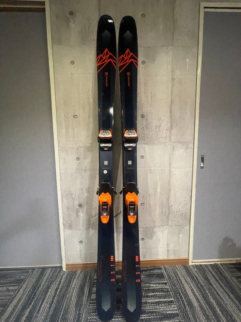 SALOMON QST 85 / 177cm スキー ブラック/オレンジ