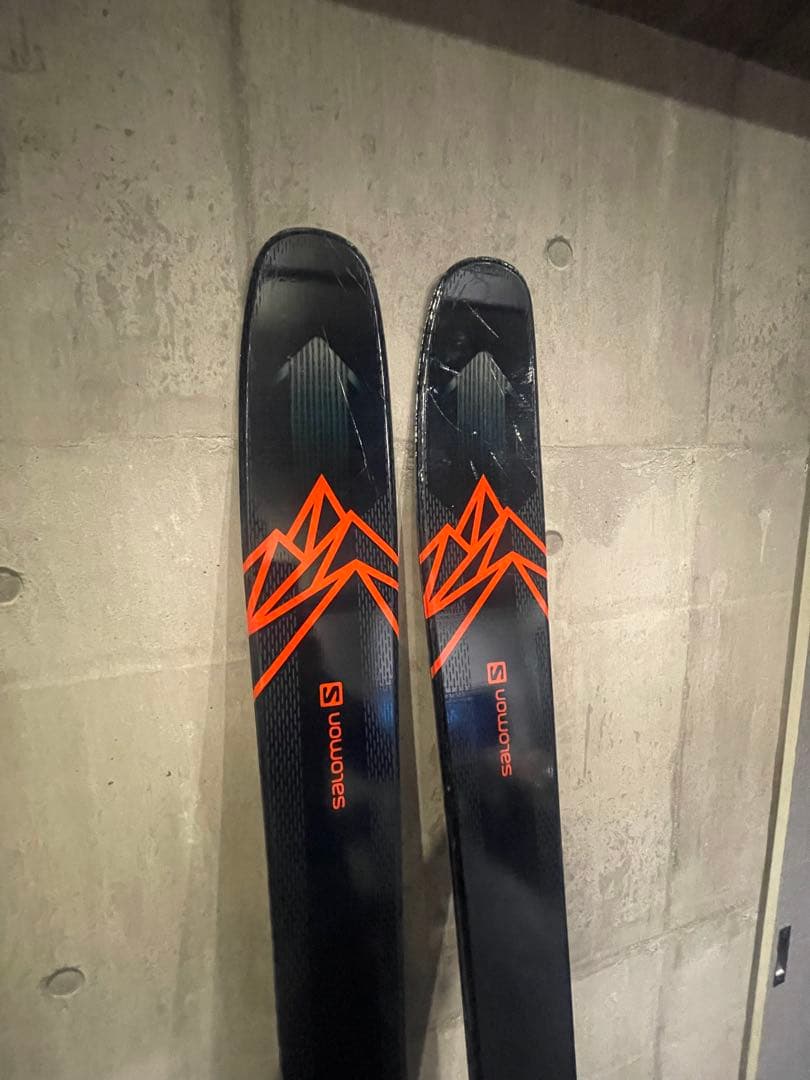 SALOMON QST 85 / 177cm スキー ブラック/オレンジ