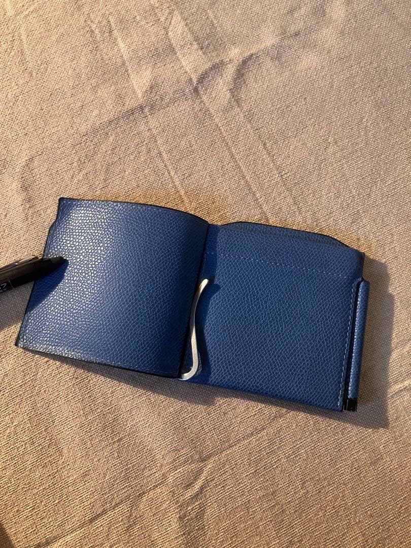 Valextra ヴァレクストラ ダブルマネークリップ ロイヤルブルー