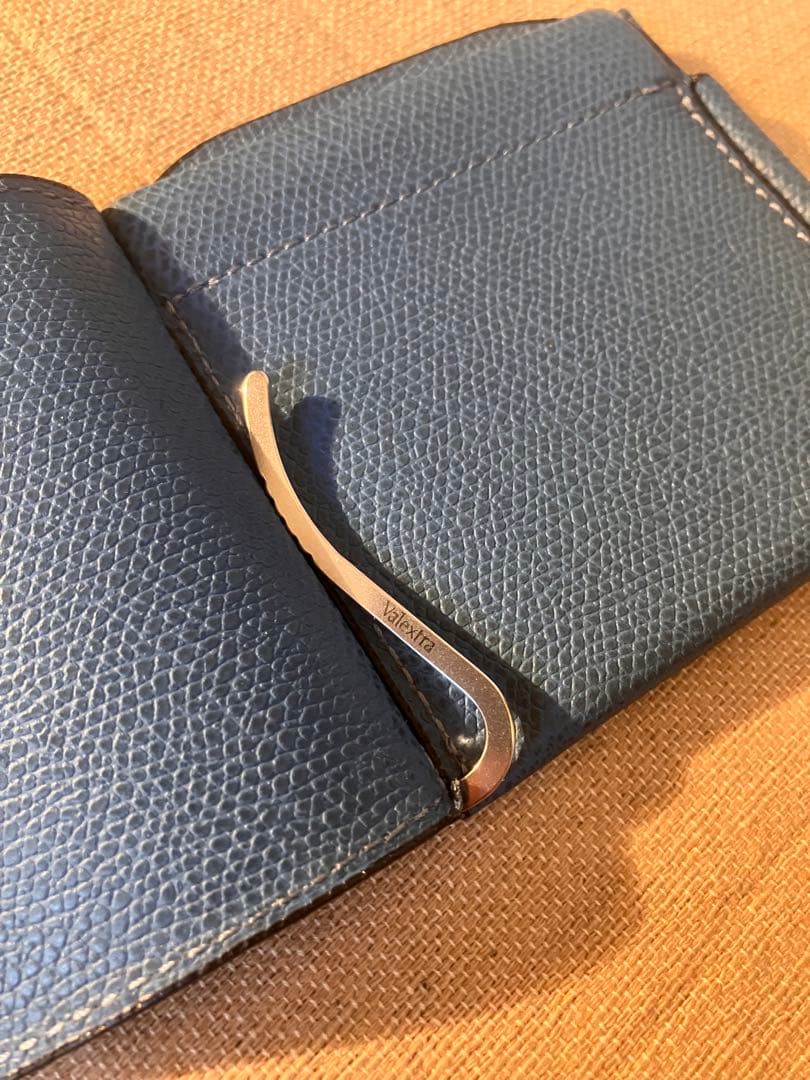 Valextra ヴァレクストラ ダブルマネークリップ ロイヤルブルー