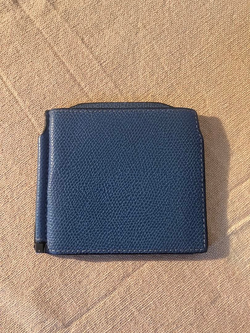 Valextra ヴァレクストラ ダブルマネークリップ ロイヤルブルー