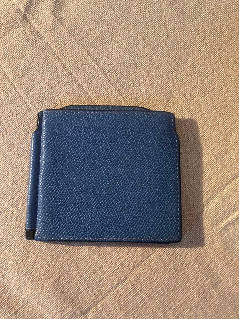 Valextra ヴァレクストラ ダブルマネークリップ ロイヤルブルー