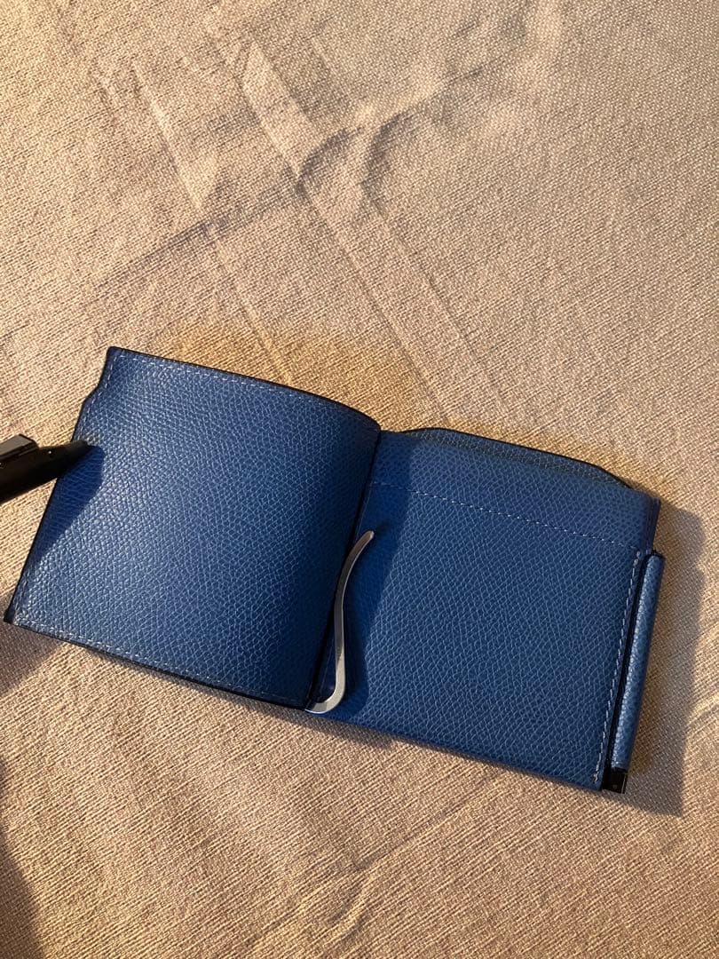 Valextra ヴァレクストラ ダブルマネークリップ ロイヤルブルー