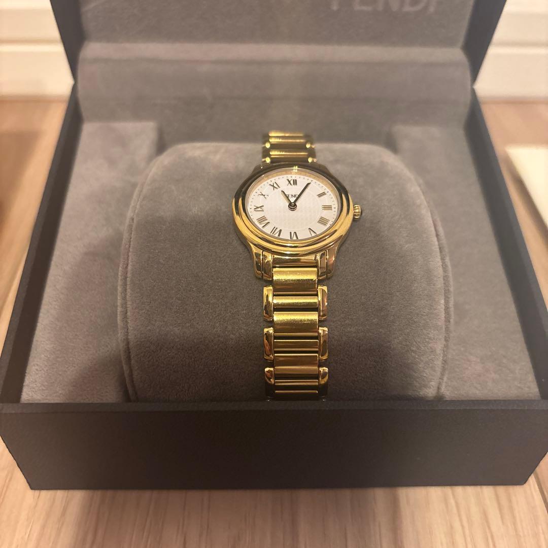 【美品】FENDI ゴールド クォーツ 腕時計