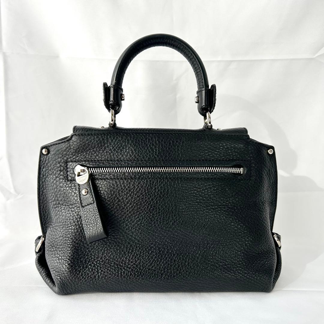 極美品　フェラガモ　ソフィア　2wayショルダーバッグ　レザー　ハンドバッグ　黒