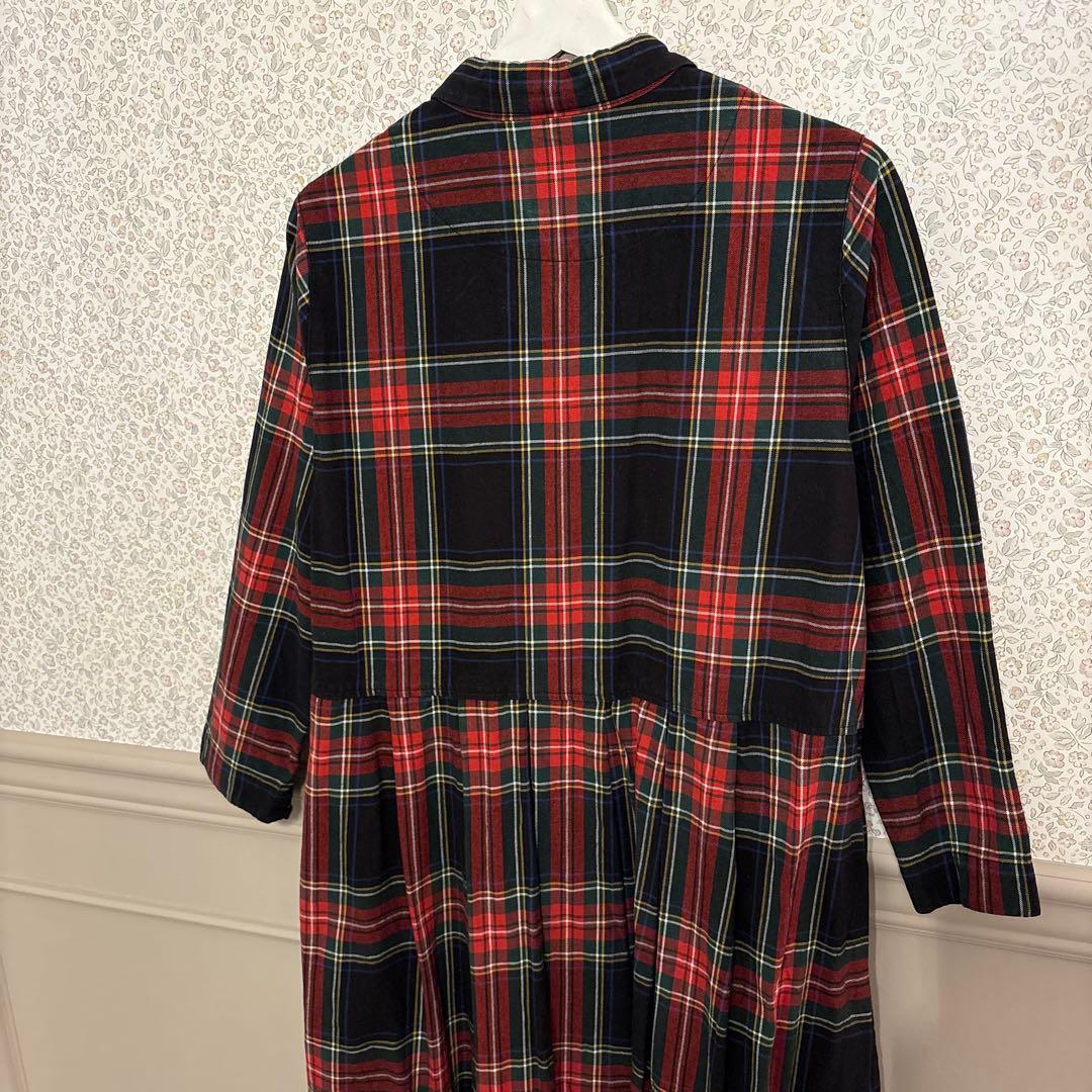 Sunny cloudsサニークラウズponさんのタータンチェックワンピース L