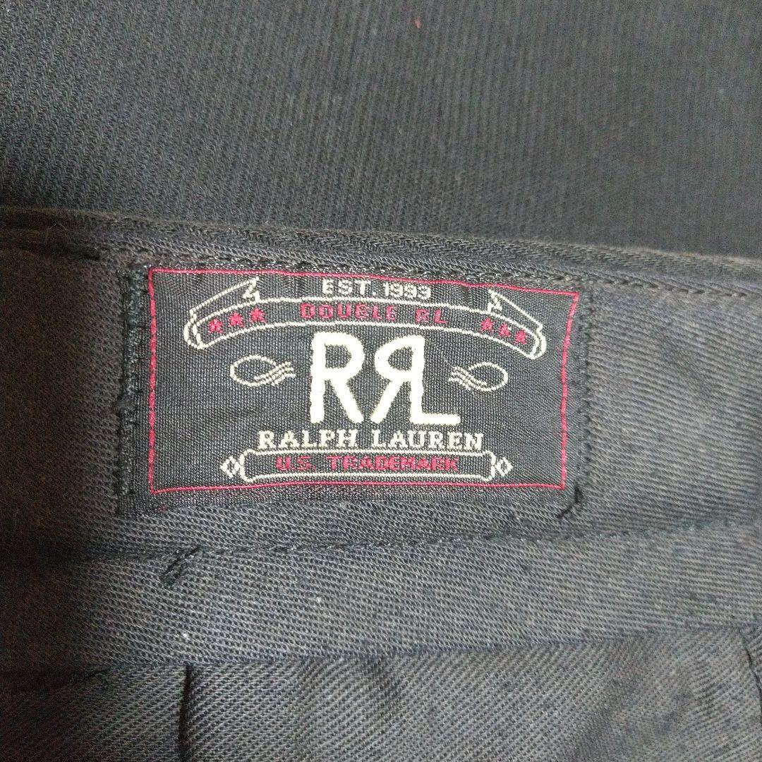 90,RRL ダブルアールエル ブラックコーディロイパンツ USA製
