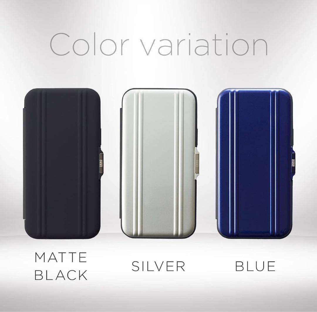 iPhone12 mini ZERO HALLIBURTON 手帳型　ブラック