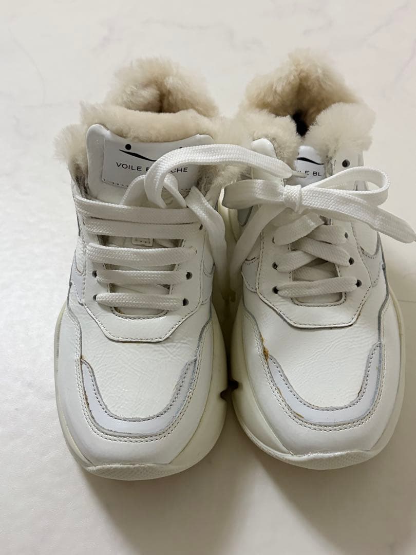 ボイルブランシェ ファー ボア スニーカー