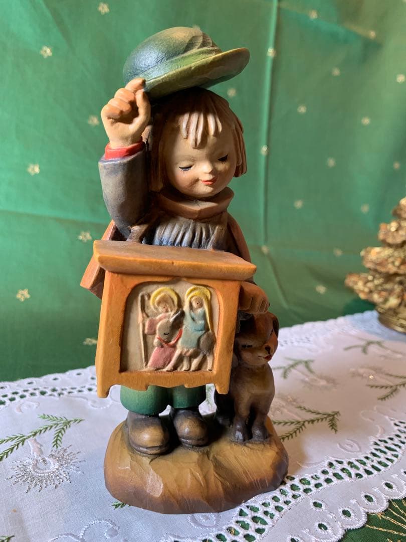 ANRIアンリ人形　17㎝のわんちゃん連れて音楽鳴らす男の子！可愛いです！