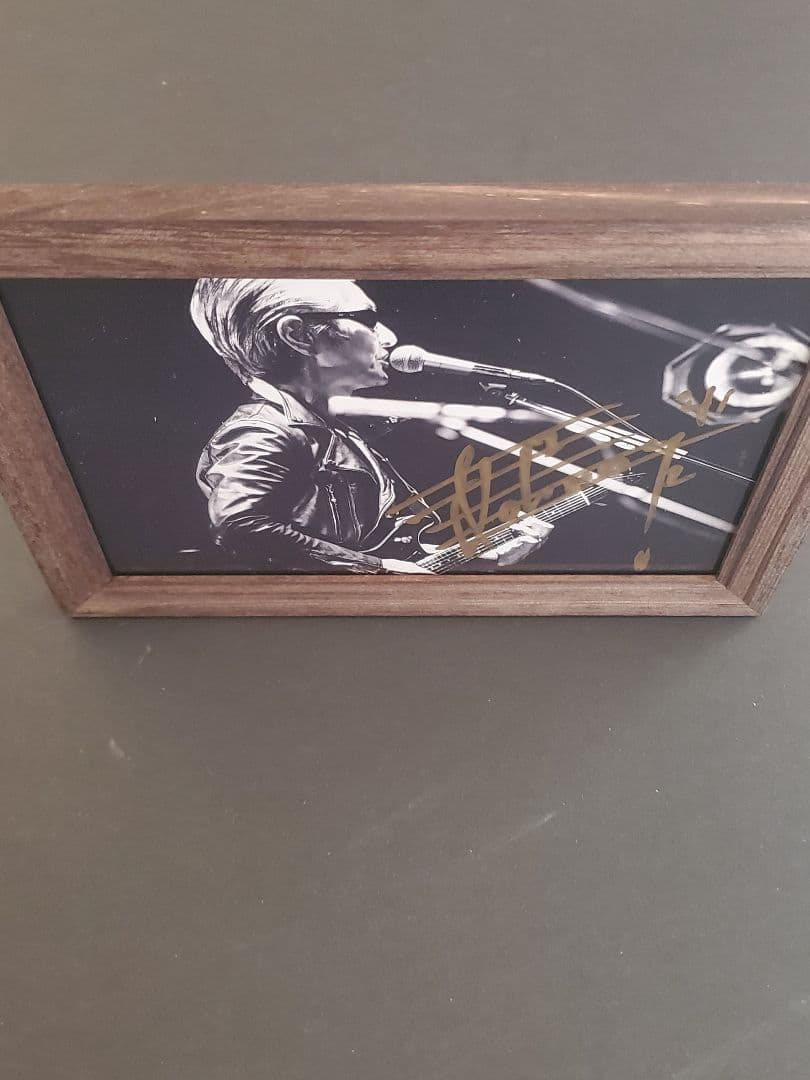 横浜銀蝿 Johnny 直筆サイン入り フォトスタンド 非売品