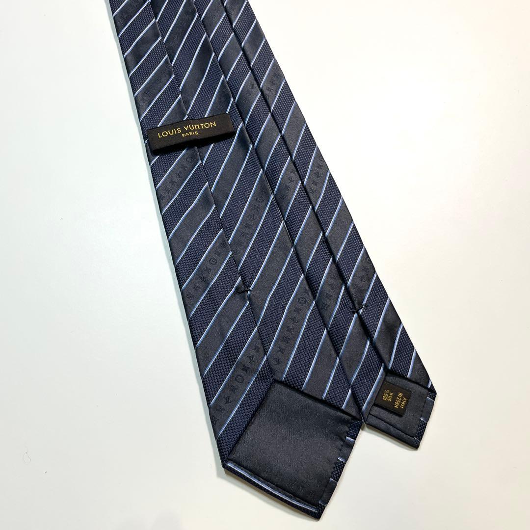 ✨美品✨LOUIS VUITTON ネクタイ　モノグラム　ストライプ　ビジネス