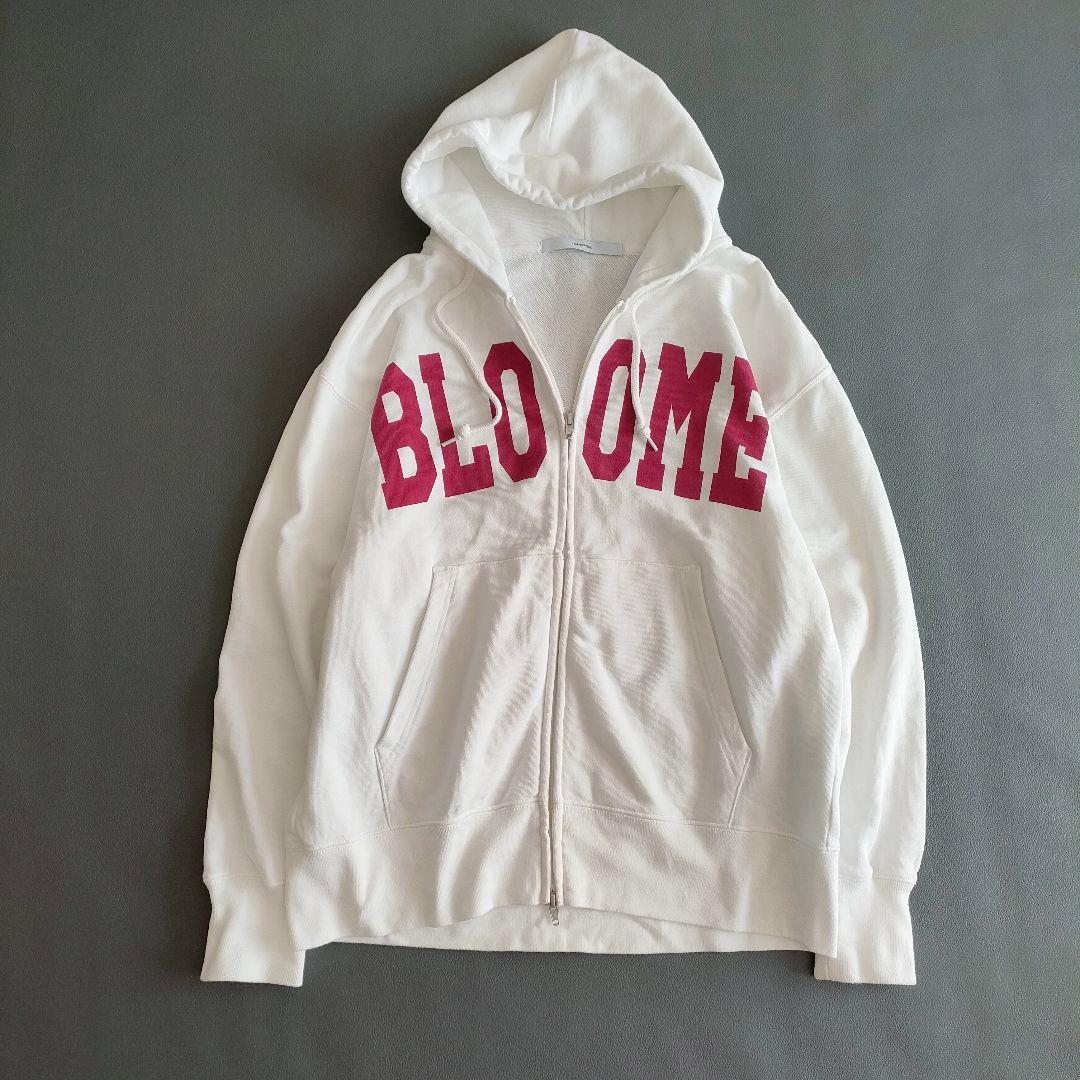 フレームワーク プリントZIPパーカー ロゴ フード