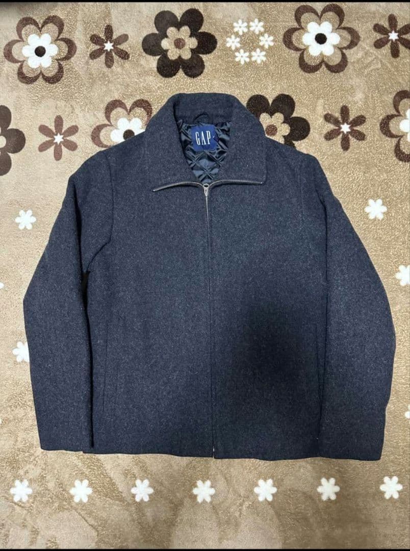 激レアサイズ 00s OLDGAP ダークグレー ウールメルトンジャケット xs