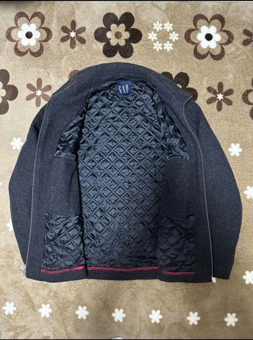 激レアサイズ 00s OLDGAP ダークグレー ウールメルトンジャケット xs