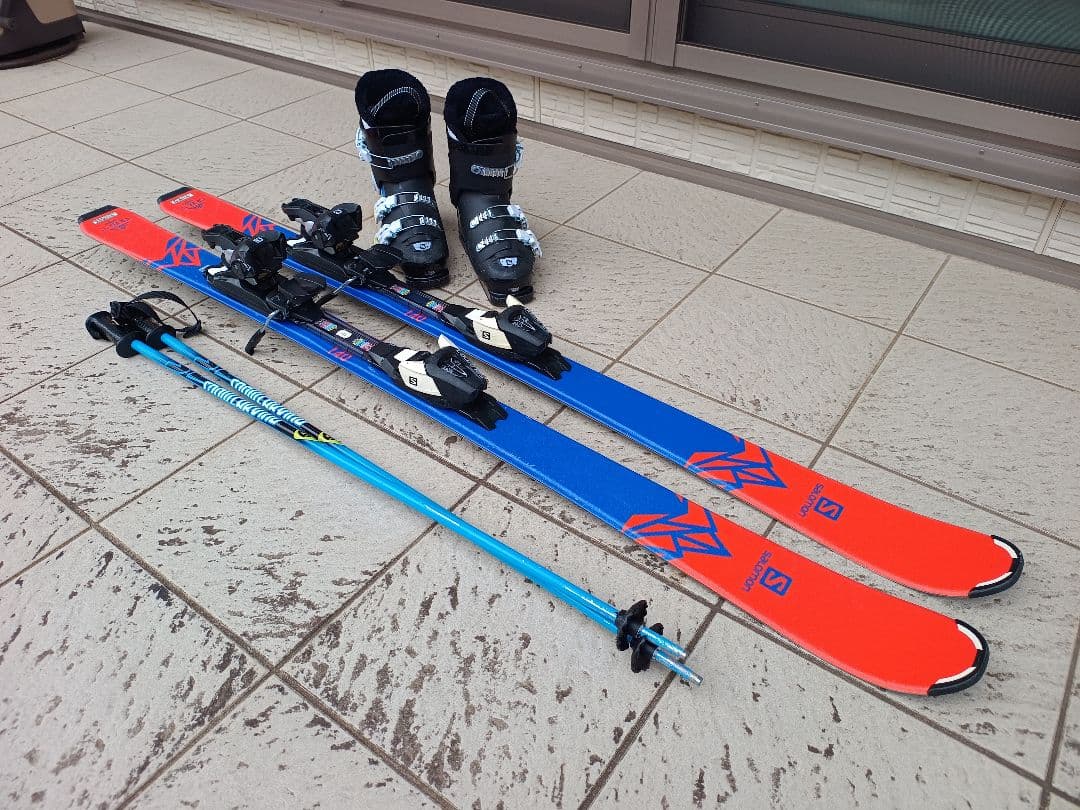 【ふる】Salomon QST Max Jr 140cm ストック/ブーツ