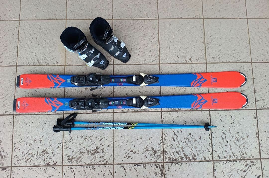 【ふる】Salomon QST Max Jr 140cm ストック/ブーツ