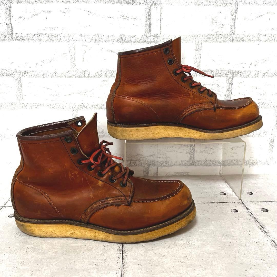 【レッドウィング】875 ワークブーツ 縦羽タグ♡ブラウン 9D