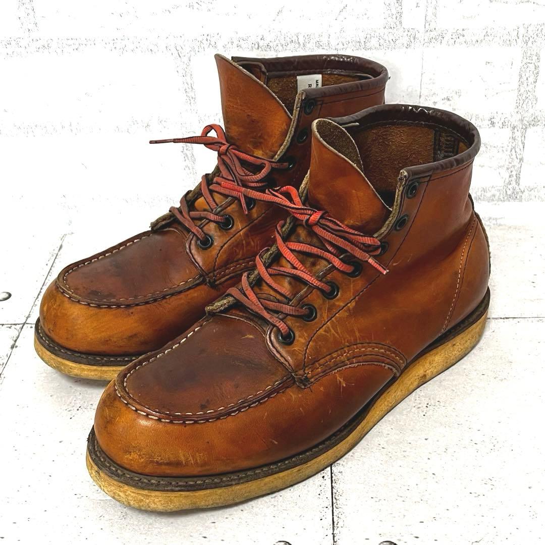 【レッドウィング】875 ワークブーツ 縦羽タグ♡ブラウン 9D