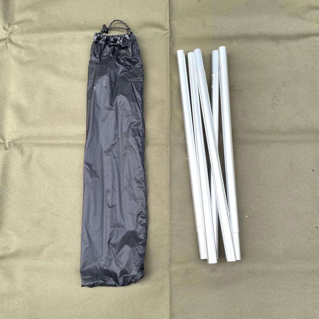 Unafreely ワンポールテント 高さ約200cm ブラック　一回使用