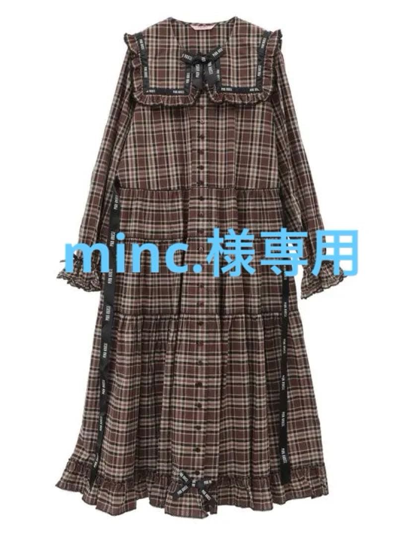 チェックワンピース(PINK HOUSE×misako aoki)