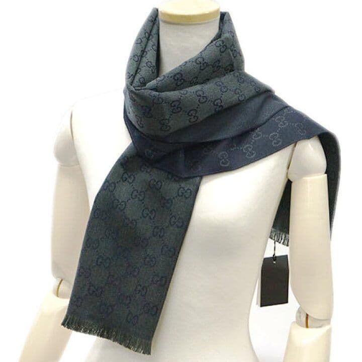 ❤新品箱袋付き❤GUCCI マフラー ショール ストール スカーフ❤グリーン❤