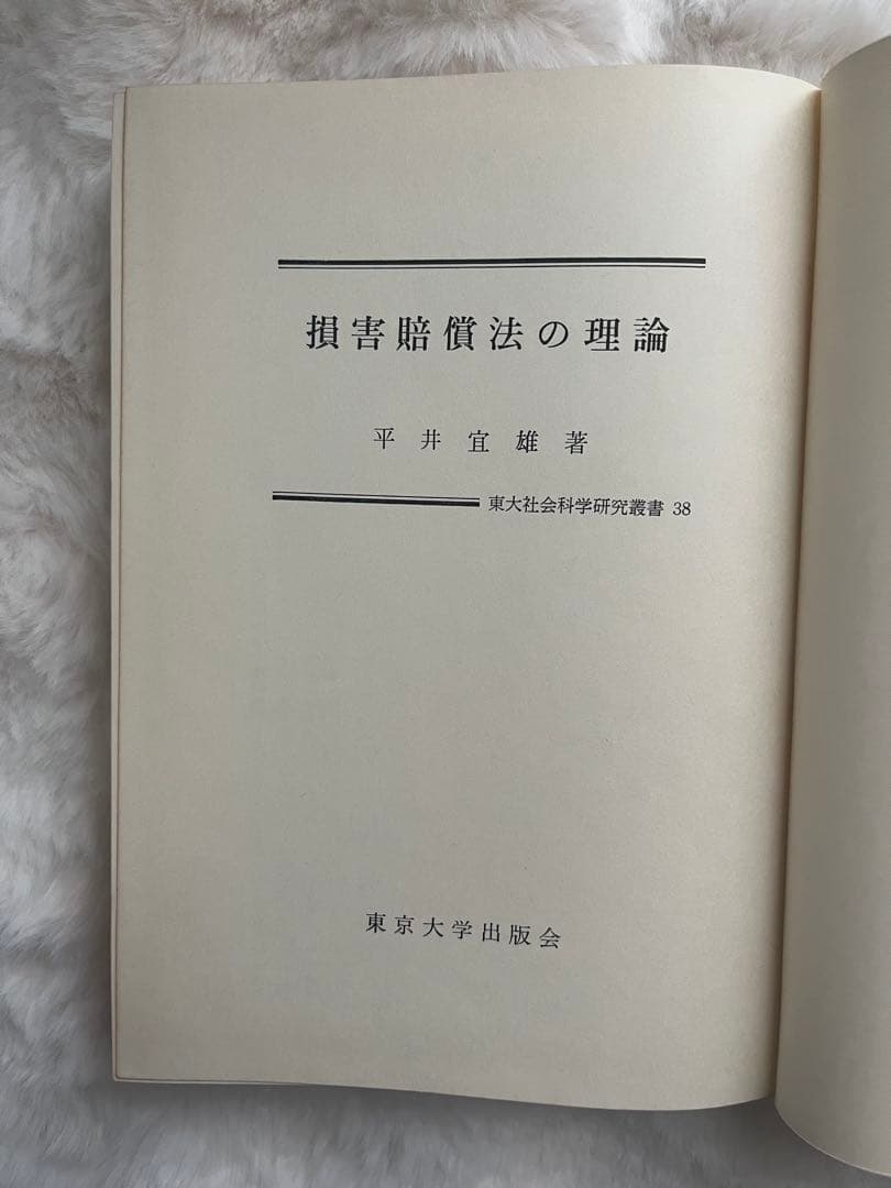 損害賠償法の理論 平井宏雄著