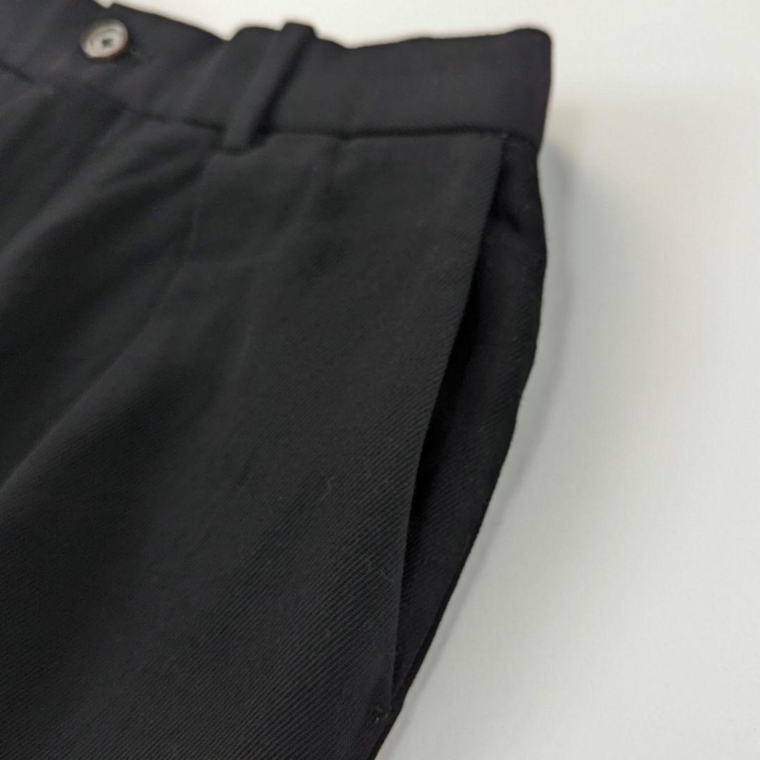 超高級★マーカーウェア　ウール　テーパードフロント　ペグトップ　S　3.8万　黒