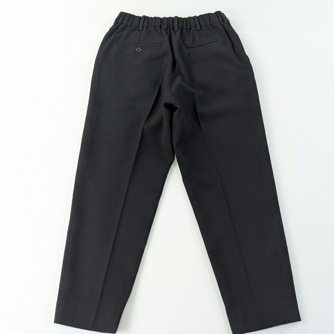 超高級★マーカーウェア　ウール　テーパードフロント　ペグトップ　S　3.8万　黒