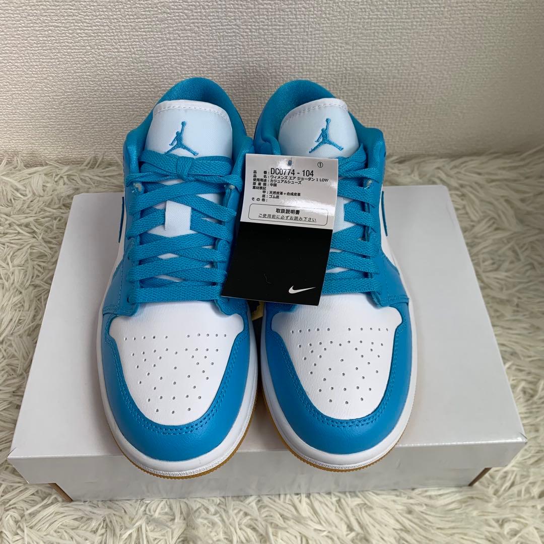 新品Nike Air Jordan 1 Low \"White/Blue\" 25