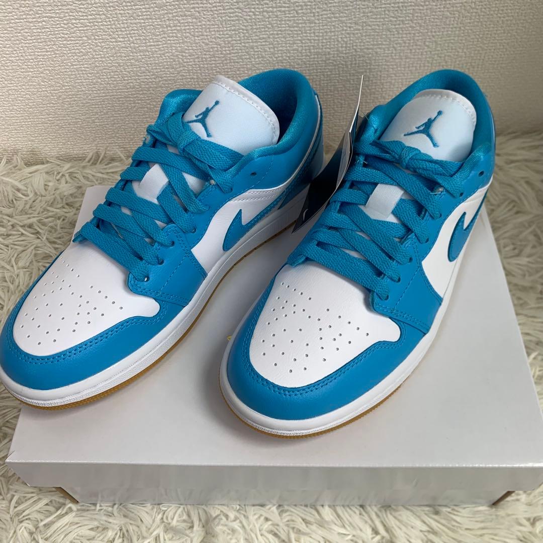 新品Nike Air Jordan 1 Low \"White/Blue\" 25